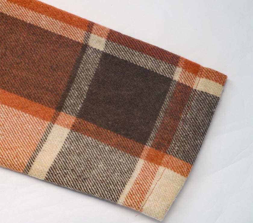 Perfee Plaid Button Down Lapel Collar Blazer