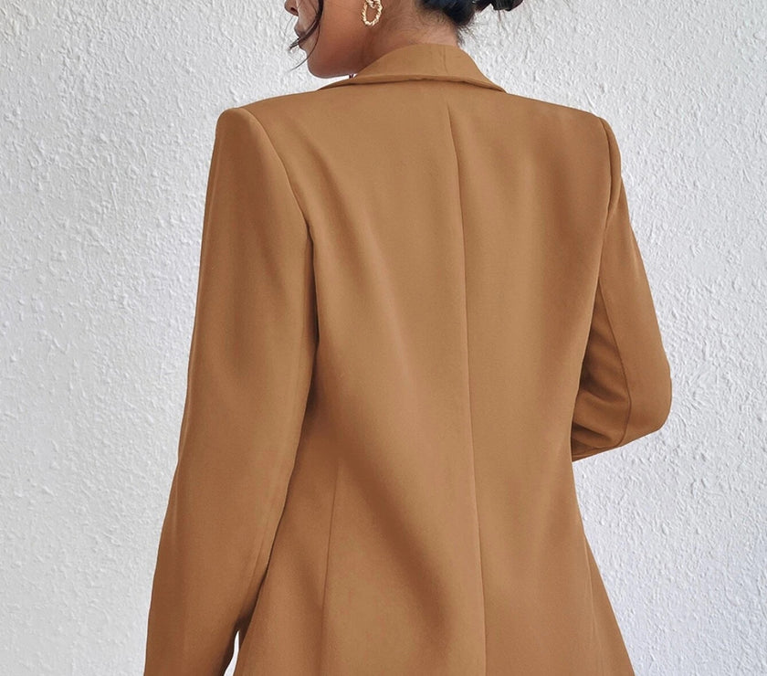 Shawl Collar Long Sleeve Blazer