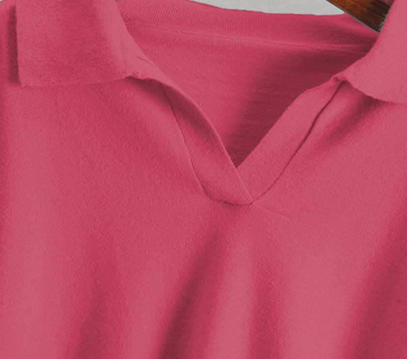 Johnny Collar Long Sleeve Top and Pants Sweater Set