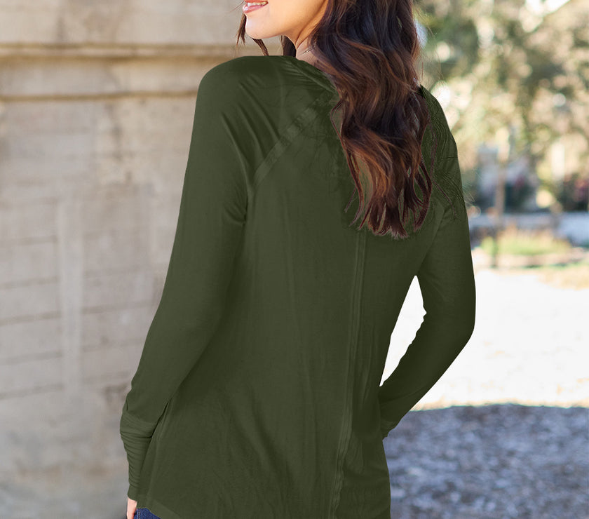 Basic Bae Full Size Round Neck Long Sleeve T-Shirt