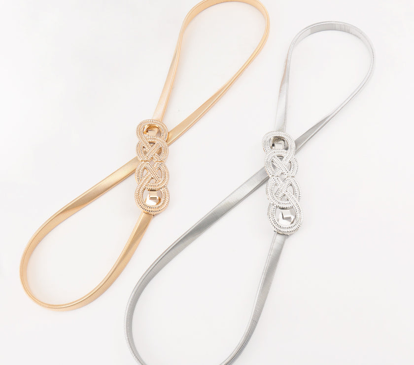 Knot Buckle Metal Belt