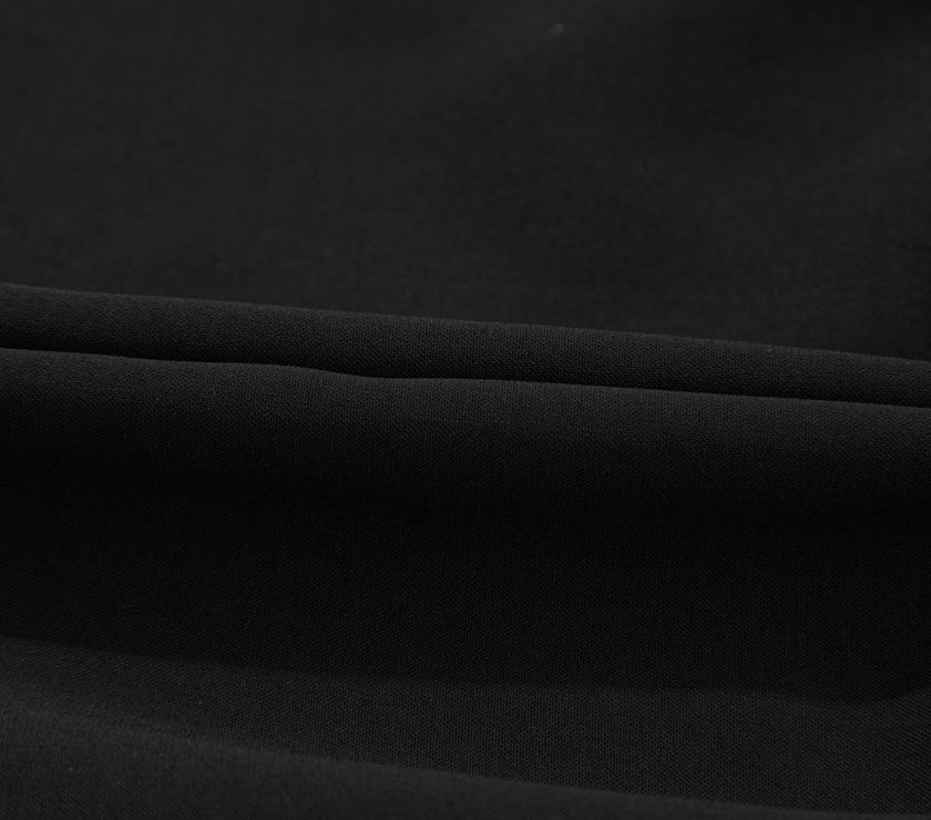 Black Puff Sleeve Bowknot Front Peplum Blouse