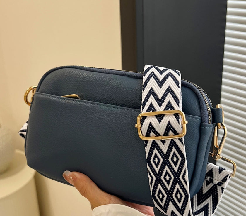PU Leather Single Strap Crossbody Bag