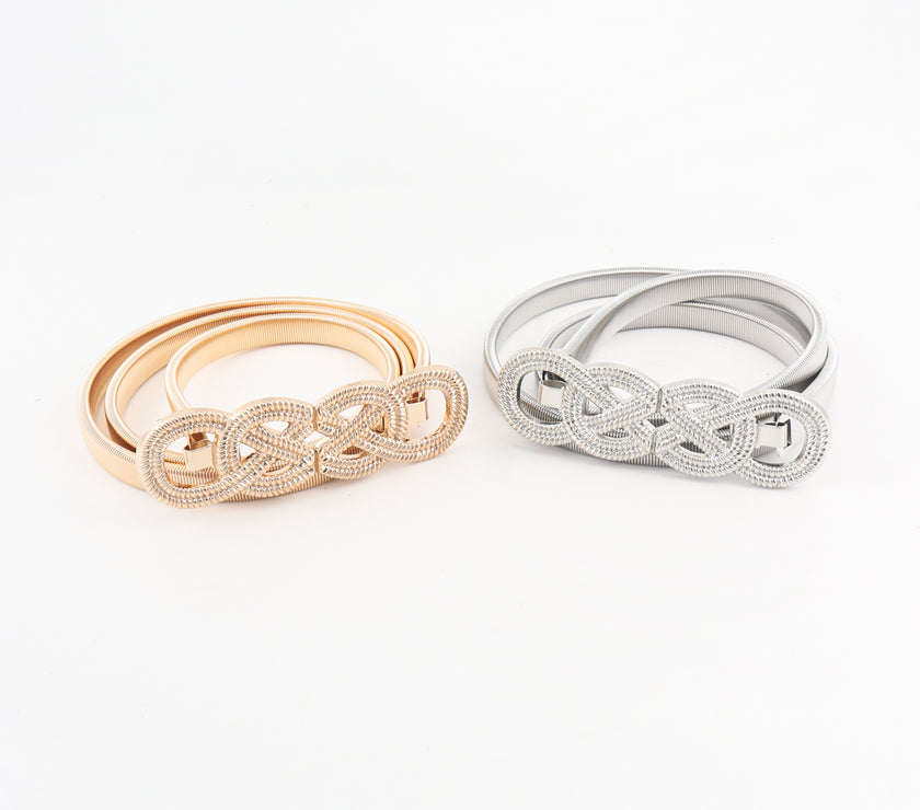 Knot Buckle Metal Belt