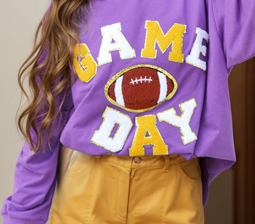 GAME DAY Football Long Sleeve Sweatshirt