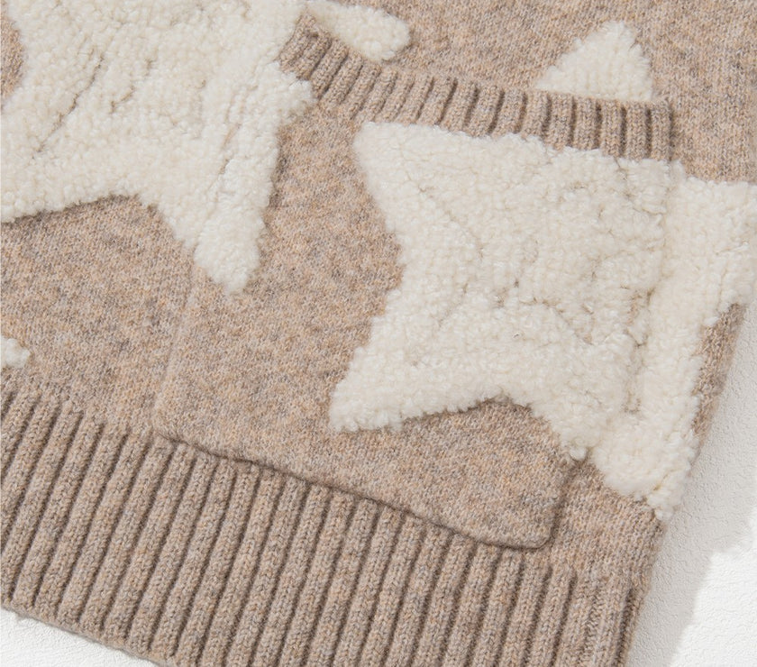 Star Button Up Long Sleeve Cardigan