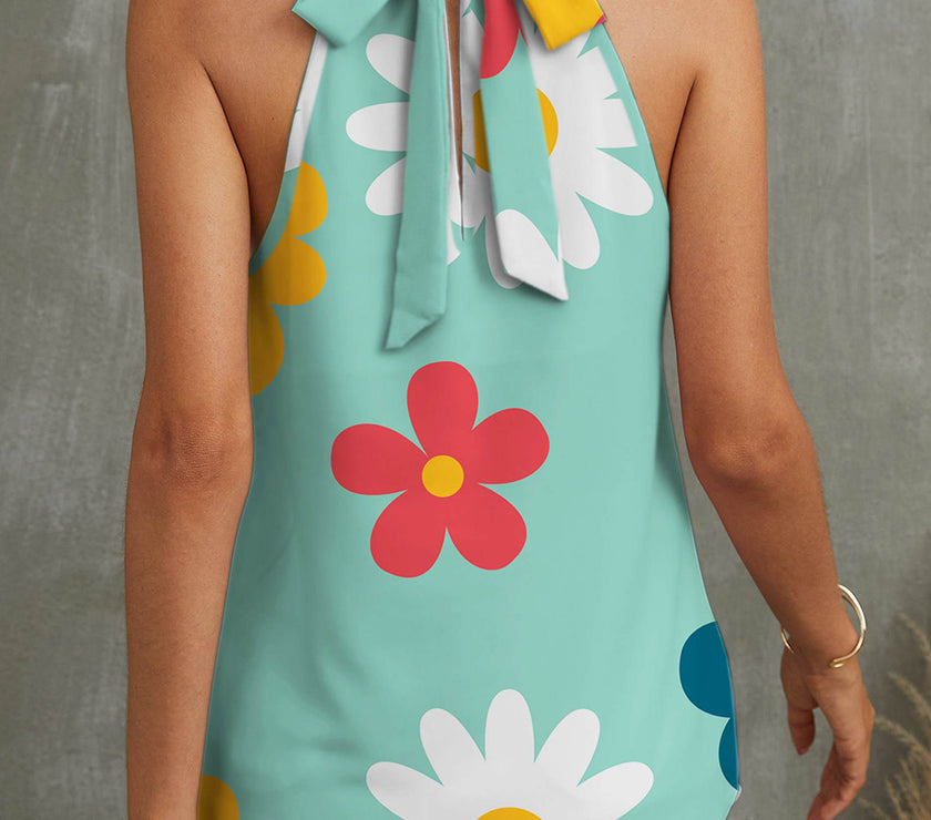 FAM-FAM Flower Grecian Neck Tank