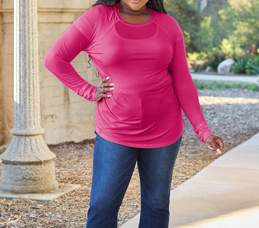 Basic Bae Full Size Round Neck Long Sleeve T-Shirt