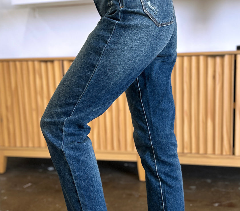 Judy Blue Full Size Tummy Control High Waist Slim Jeans