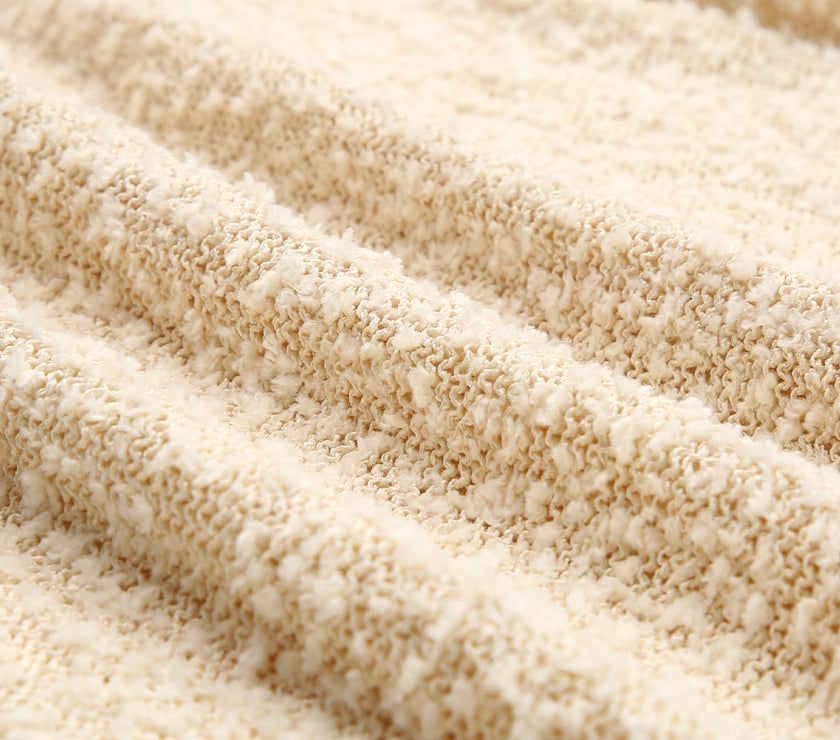 V-Neck Dropped Shoulder Sweater