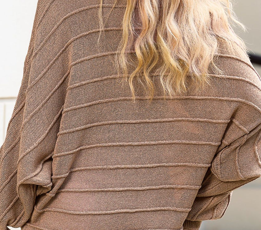 Round Neck Long Sleeve Knit Top