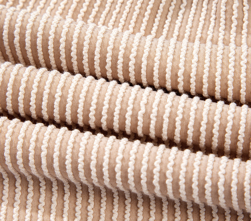 Jet Stream Corded Elastic High Waist Wrap Skort