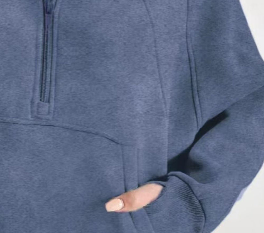 Half Zip Long Sleeve Sweatshirt