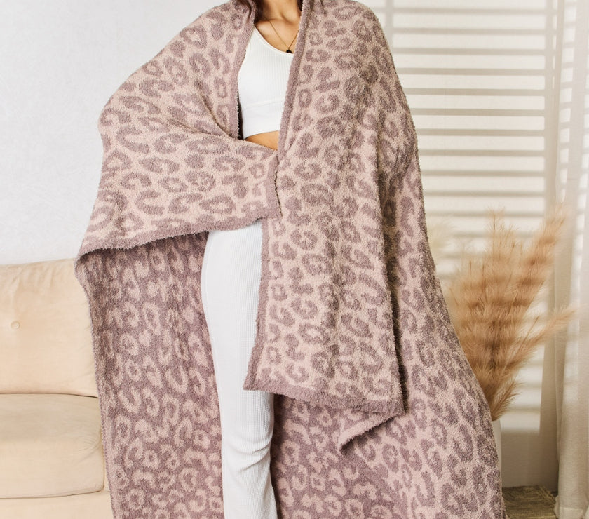 Cuddley Leopard Decorative Throw Blanket
