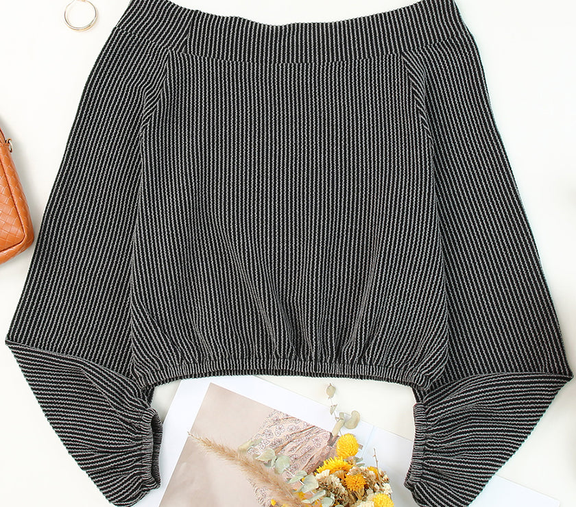 Off-Shoulder Long Sleeve Top