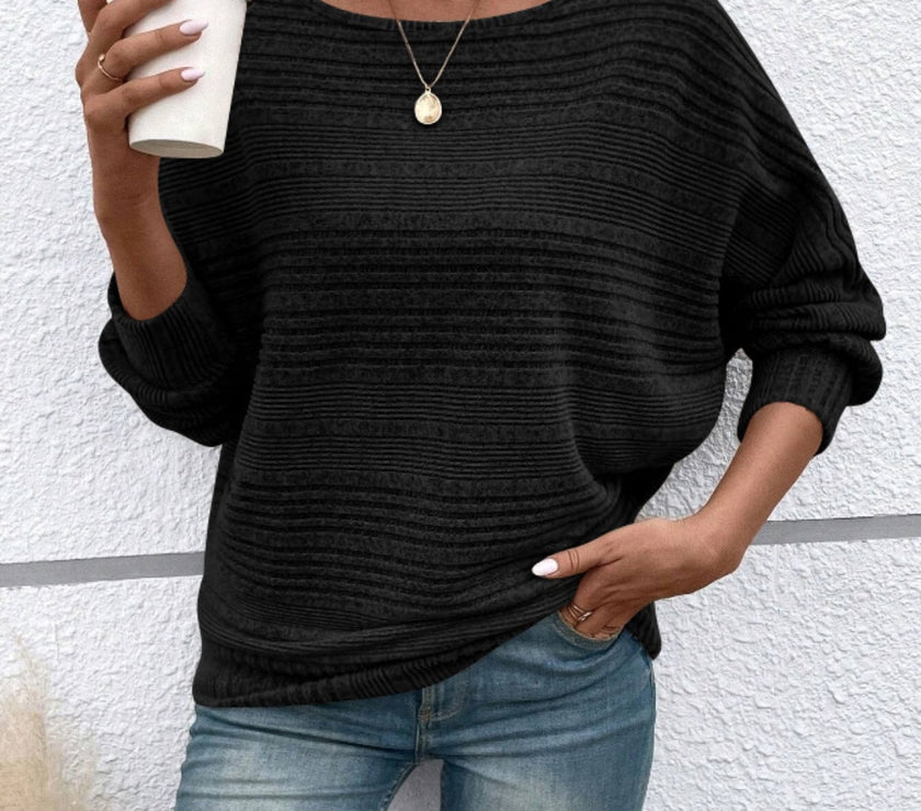 Full Size Round Neck Long Sleeve Top