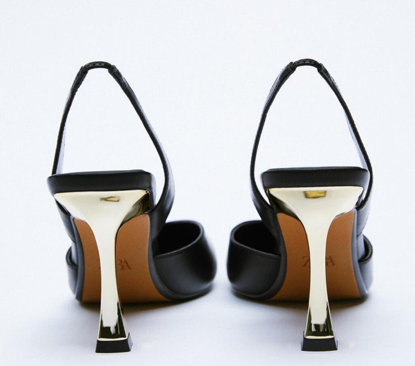 PU Leather Point Toe Stiletto Heel Pumps