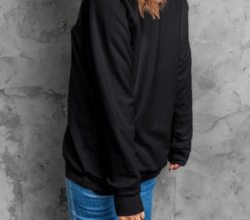 GAME DAY Round Neck Long Sleeve Sweatshirt