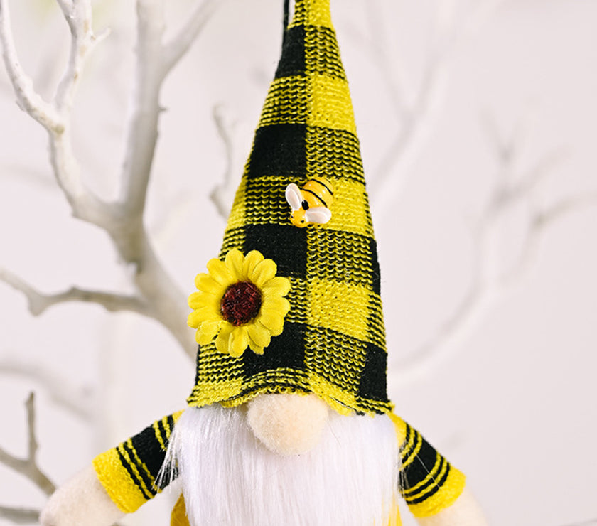 Random 4-Pack Sunflower Faceless Gnome Ornaments