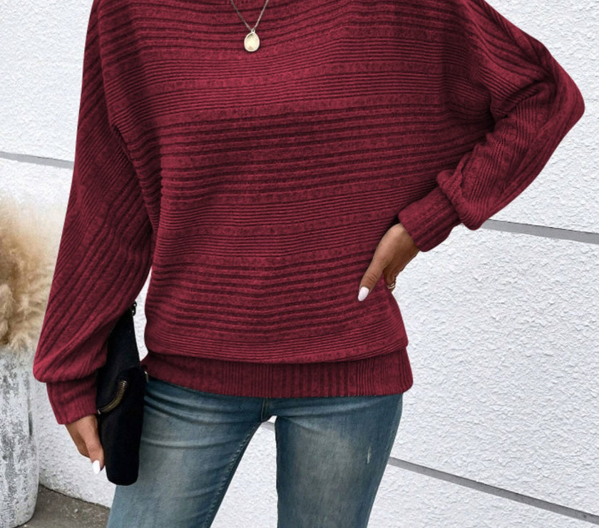 Full Size Round Neck Long Sleeve Top