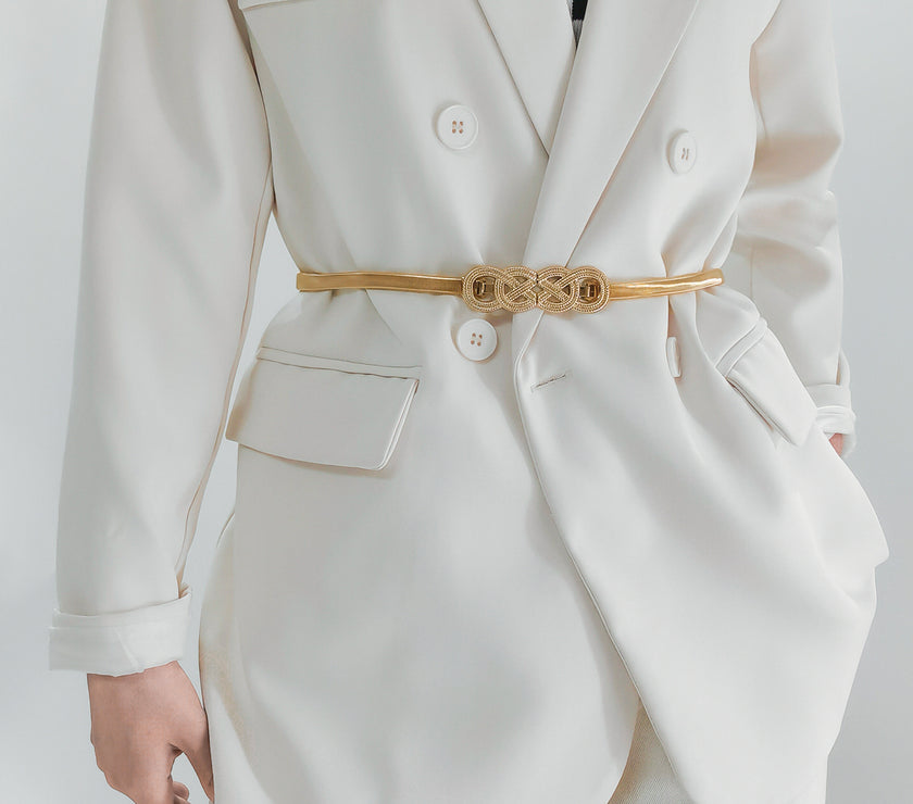 Knot Buckle Metal Belt