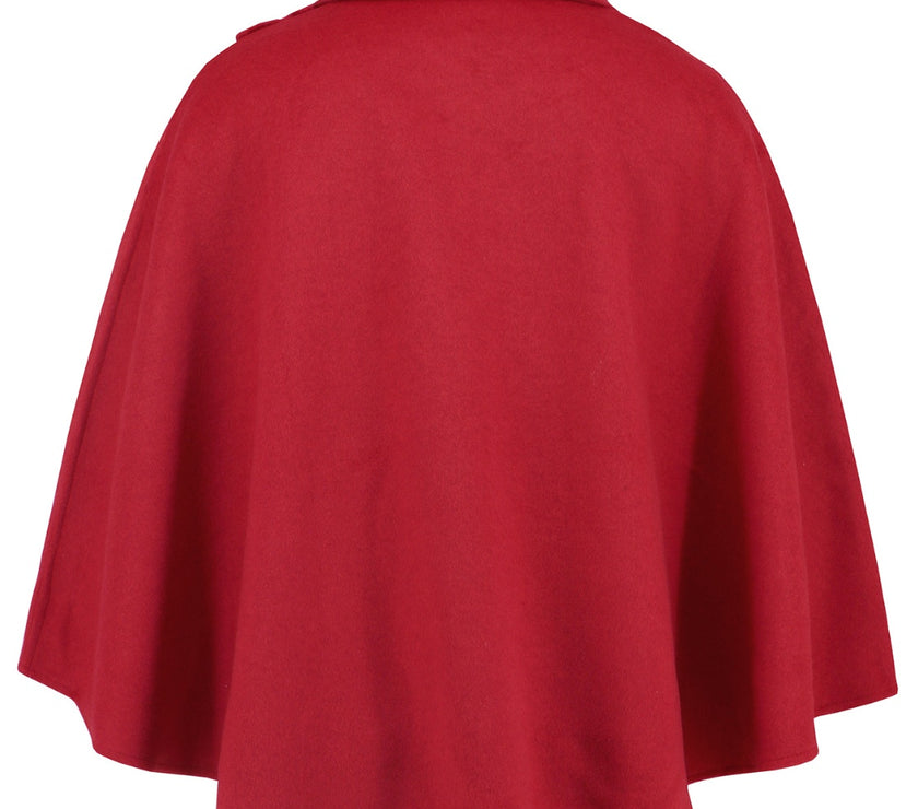 Collared Neck Cropped Cape