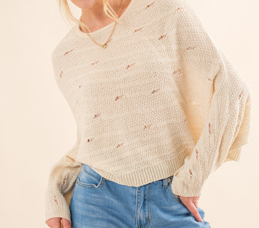 And The Why Dolman Sleeves Sweater