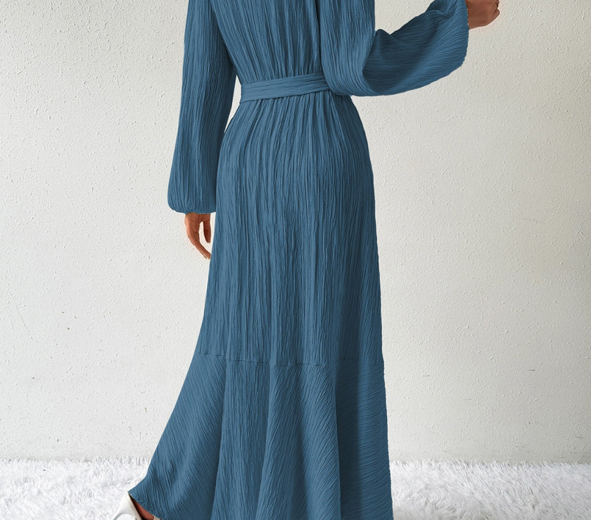 Honey Tie Waist Long Sleeve Dress