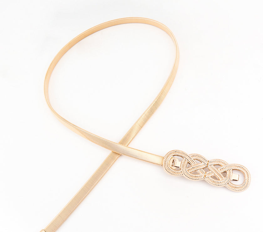 Knot Buckle Metal Belt