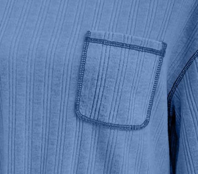 Mandy Contrast Stitching Round Neck Long Sleeve T-Shirt