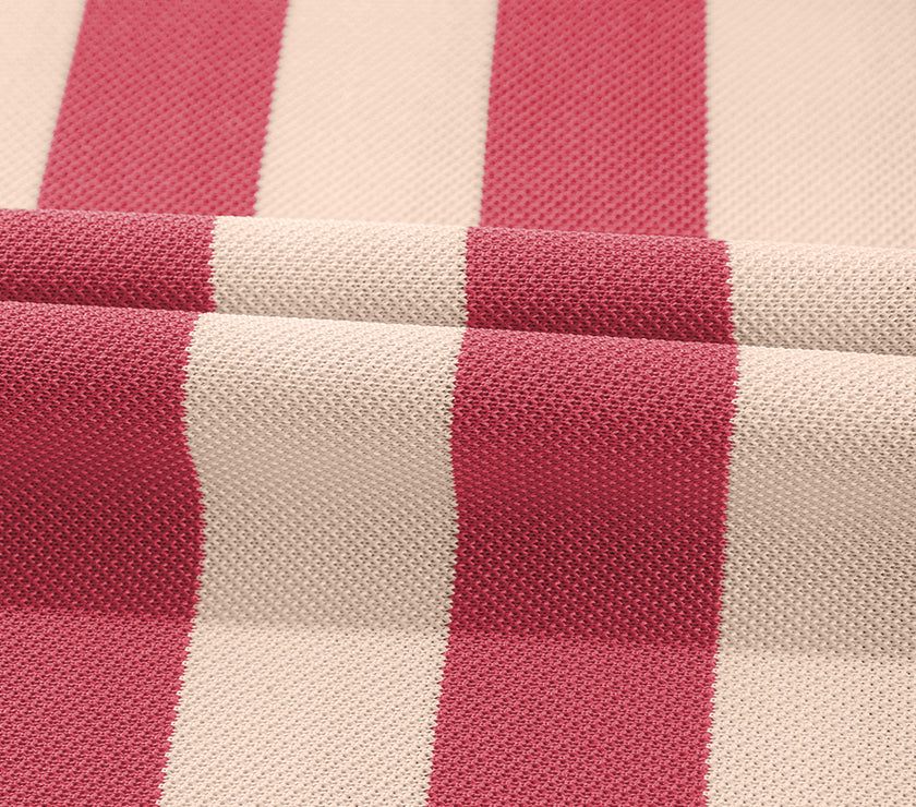 Contrast Striped Johnny Collar Long Sleeve Mini Dress