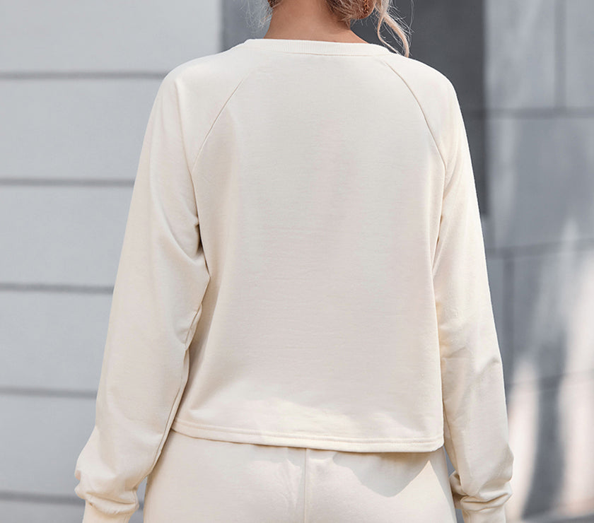 WIFE OF THE PARTY Round Neck Top and Shorts Set