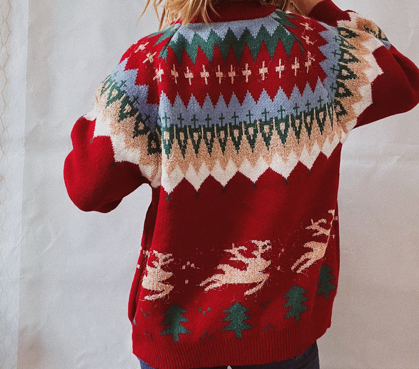 Christmas Element Long Sleeve Sweater