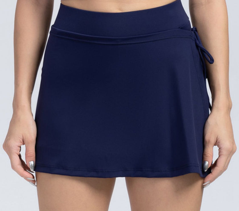 High Waist Active Skort with Pockets