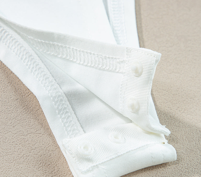 Eyelet Lace Long Sleeve Bodysuit