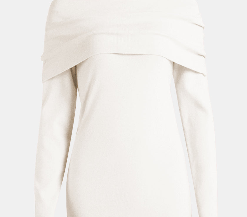 Off-Shoulder Long Sleeve Sweater