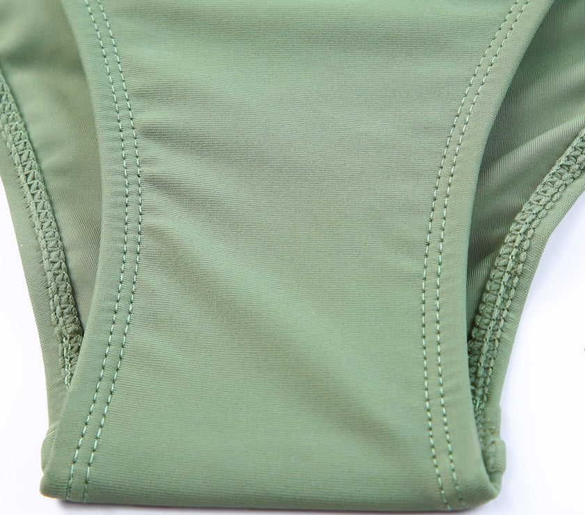 Tie Back Sleeveless Swim Dress and Bottoms Set