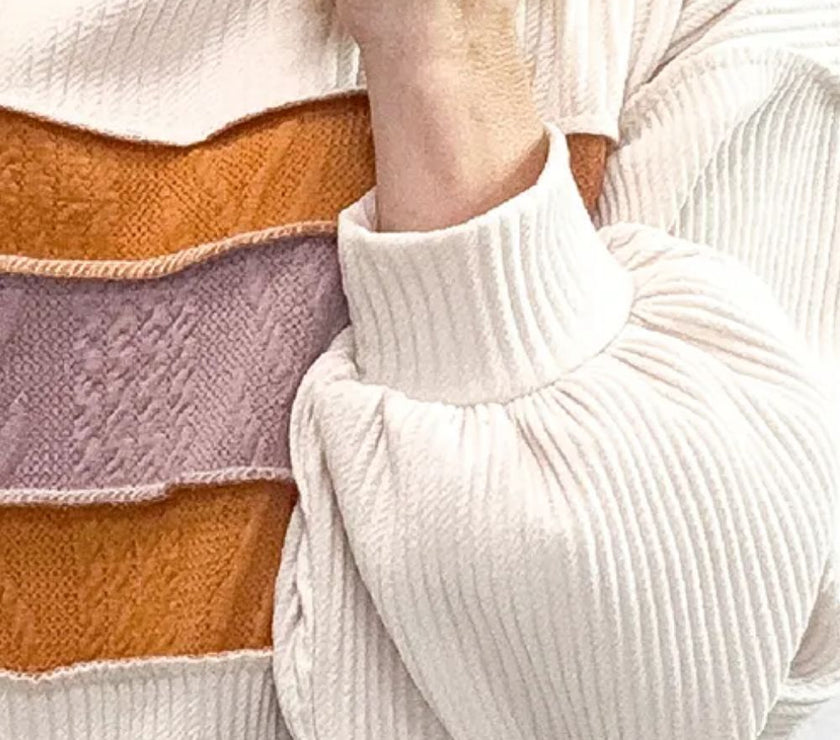 Color Block Long Sleeve Sweatshirt