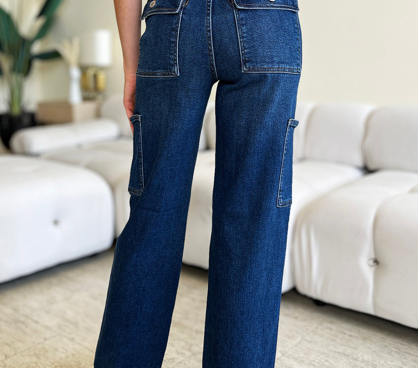 Judy Blue Full Size High Waist Cargo Jeans