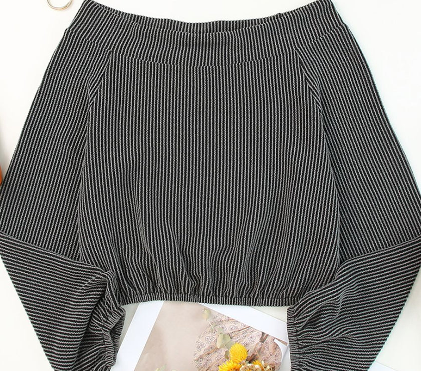 Off-Shoulder Long Sleeve Top