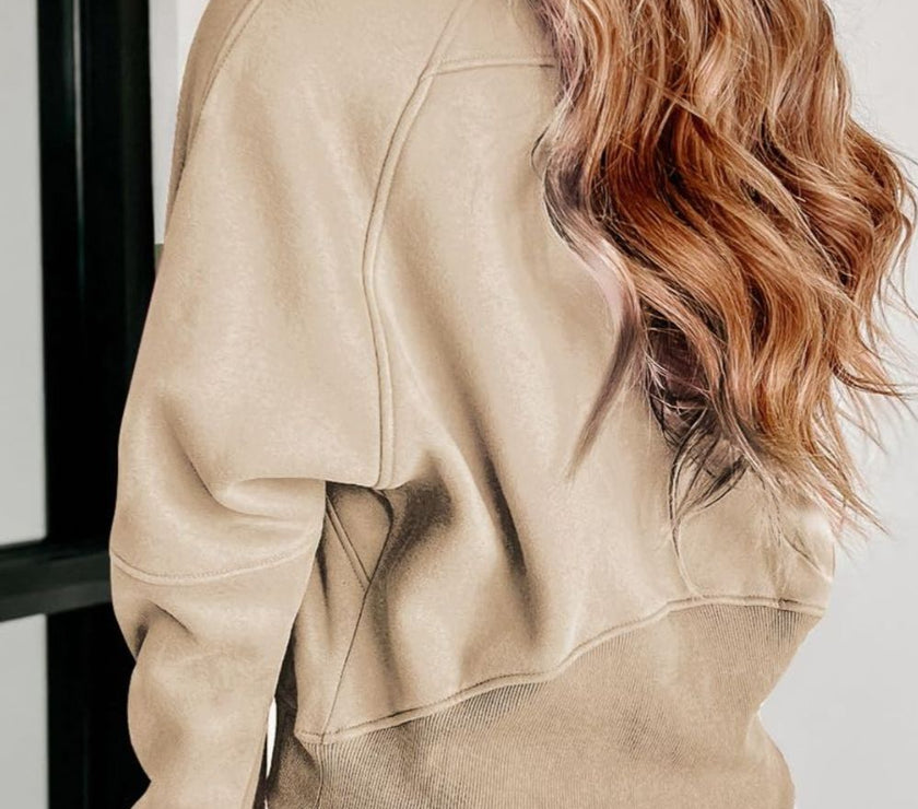 Half Zip Long Sleeve Sweatshirt