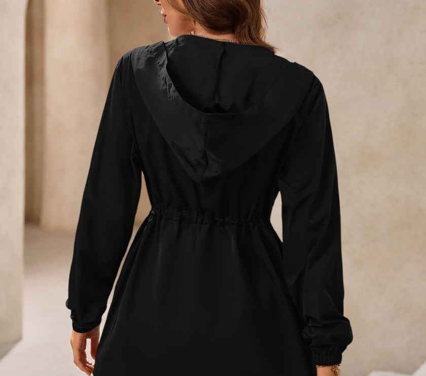 Ivy Lane Outdoor Waterproof Long Sleeve Hooded Windbreaker