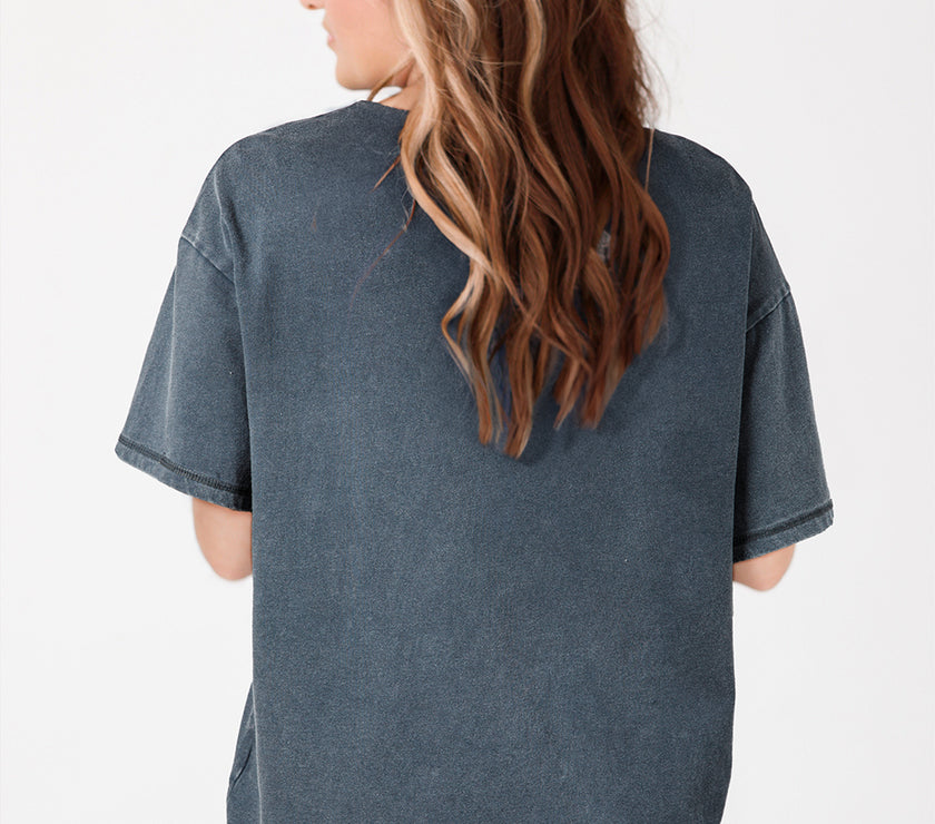 High-Rise Western Cowboy Boots Graphic Tee