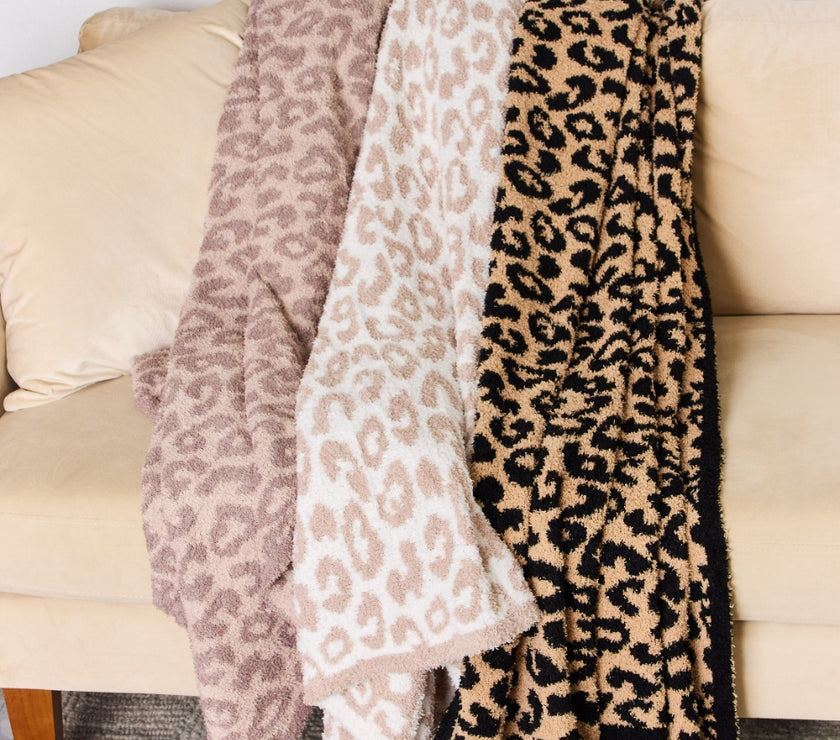 Cuddley Leopard Decorative Throw Blanket