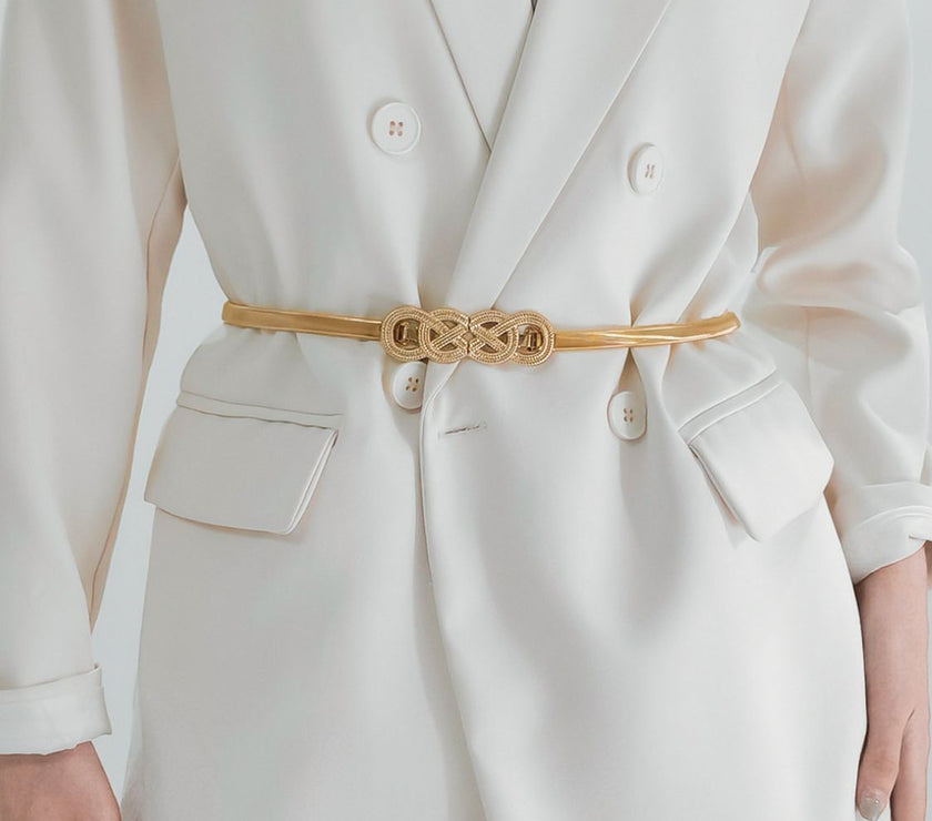 Knot Buckle Metal Belt