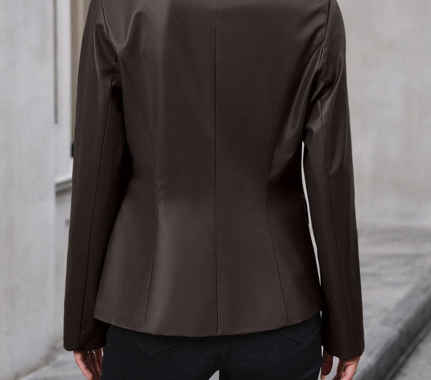 Ivy Lane Button Up Collared Neck Blazer