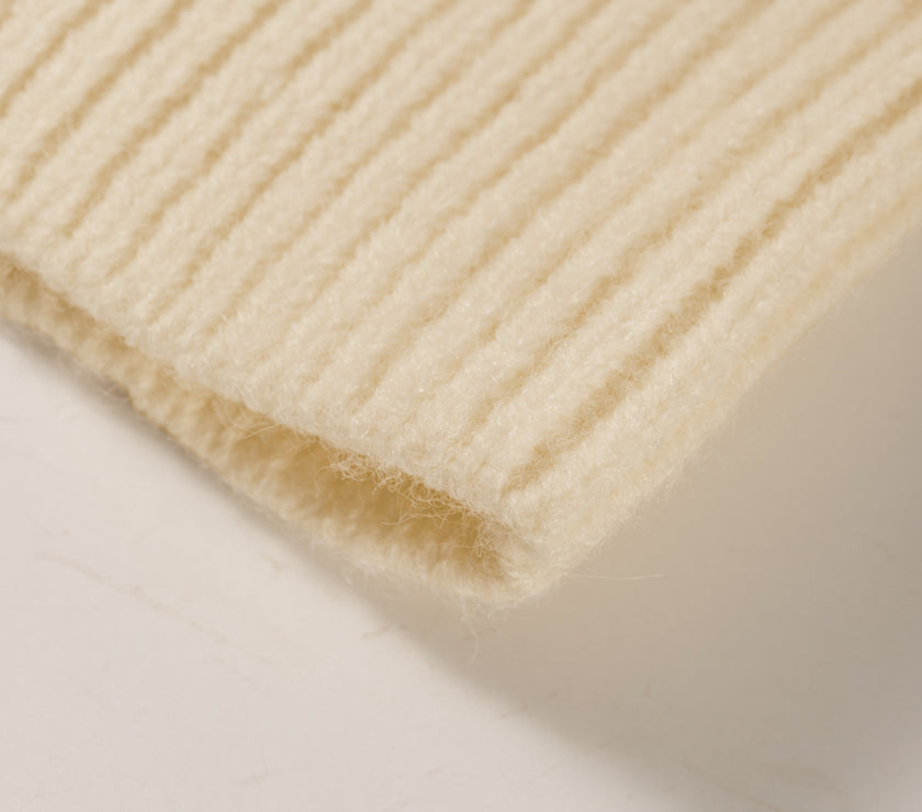 Geometric Mock Neck Long Sleeve Sweater