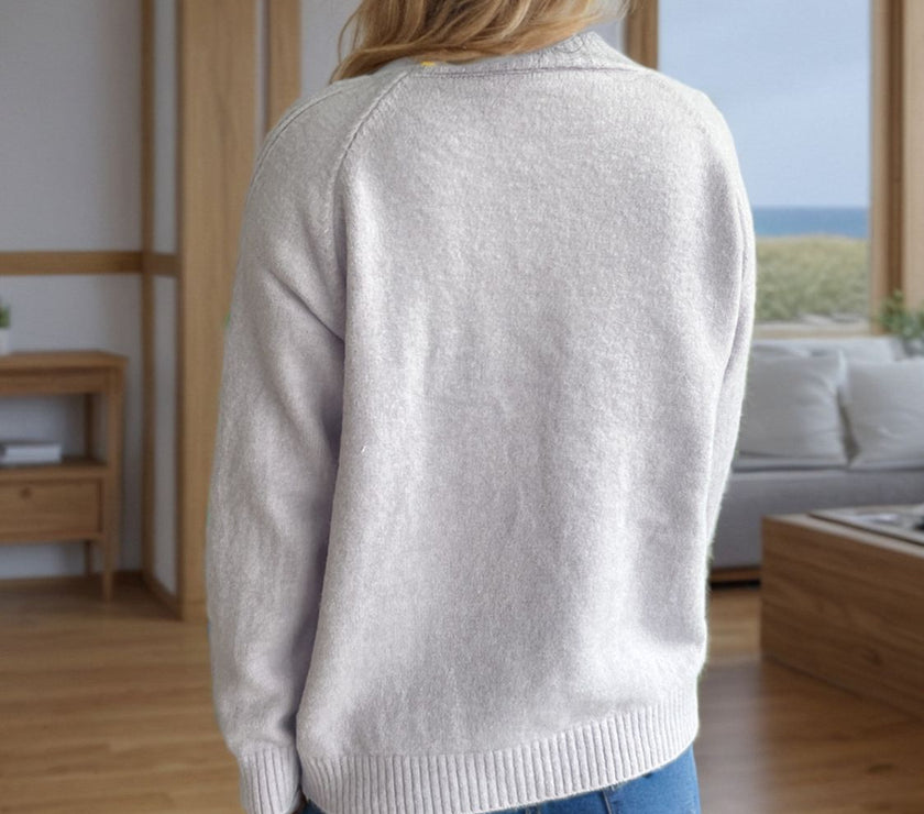 Mock Neck Long Sleeve Sweater