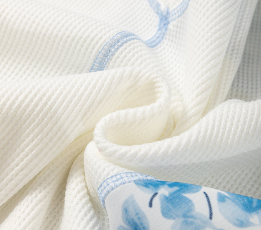 High-Low V-Neck Long Sleeve Blouse